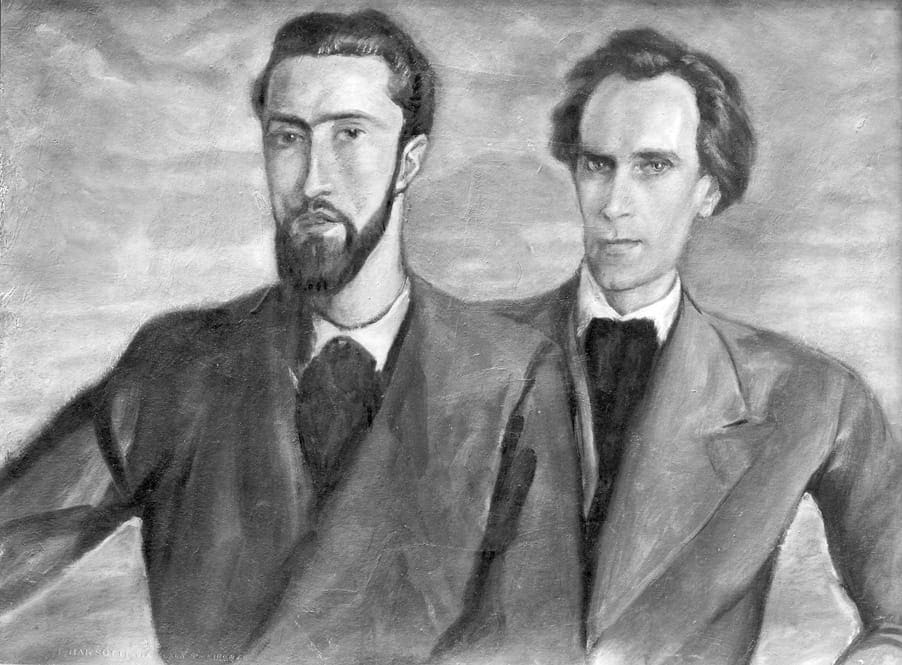 Portraits de Lanza et Luc Dietrich (Florence, 1934).