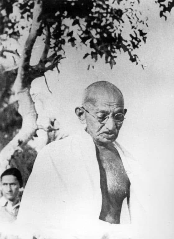 El Mahatma Gandhi.