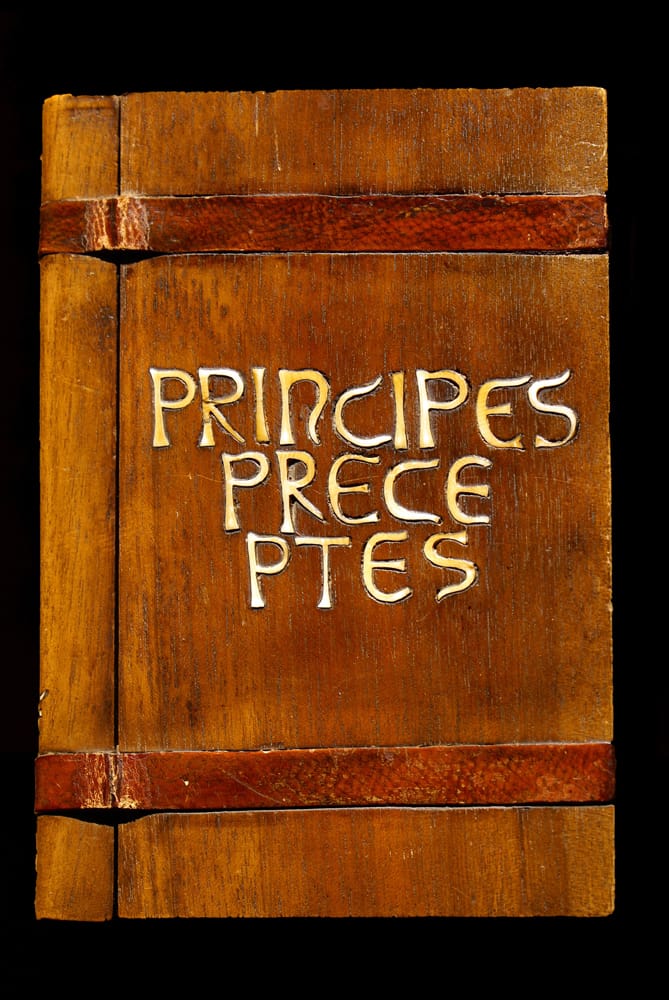 Encuadernación de Principios y Preceptos del retorno a la evidencia - Lanza del Vasto